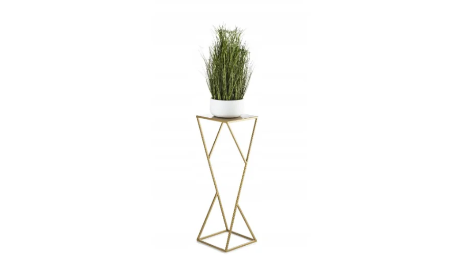 Stojak na kwiaty do salonu MODERN GOLDEN GLAMOUR LOFT 70 cm